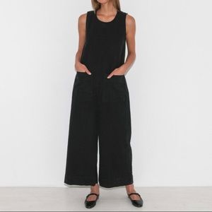 Ilana kohn black denim Harry jumpsuit L
